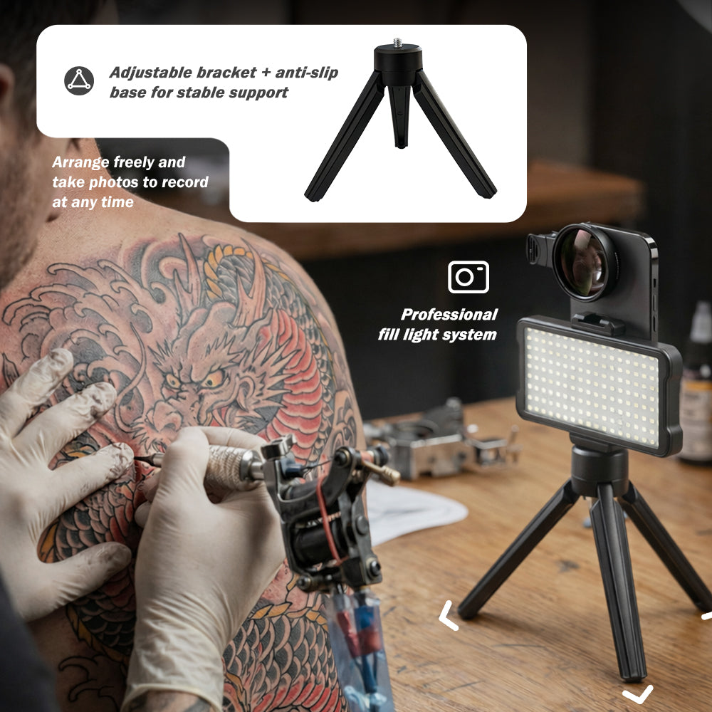 Professional Tattoo Photography Anti-2.0 Glare Kit 180 LED Beads（10W） INKSOULSUPPLY.COM