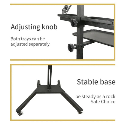 TAIDU PROMOTION MULTI-FUNCTIONAL DOUBLE HOLDER TATTOO BENCH WITH LIGHT INKSOULSUPPLY.COM