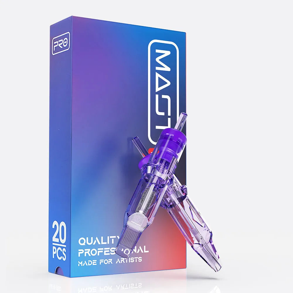 Mast Pro Tattoo Cartridges Needles 0.25MM/0.30MM/0.35MM Round Liner- Box of 20 INKSOULSUPPLY.COM