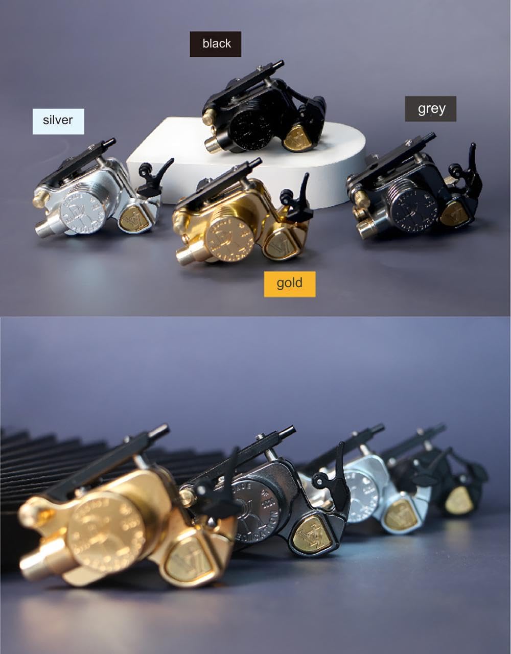 Top Quality V7R Bullet Motor Tattoo Machine - Swiss RCA-motor & Adjustable Needle Depth INKSOULSUPPLY.COM