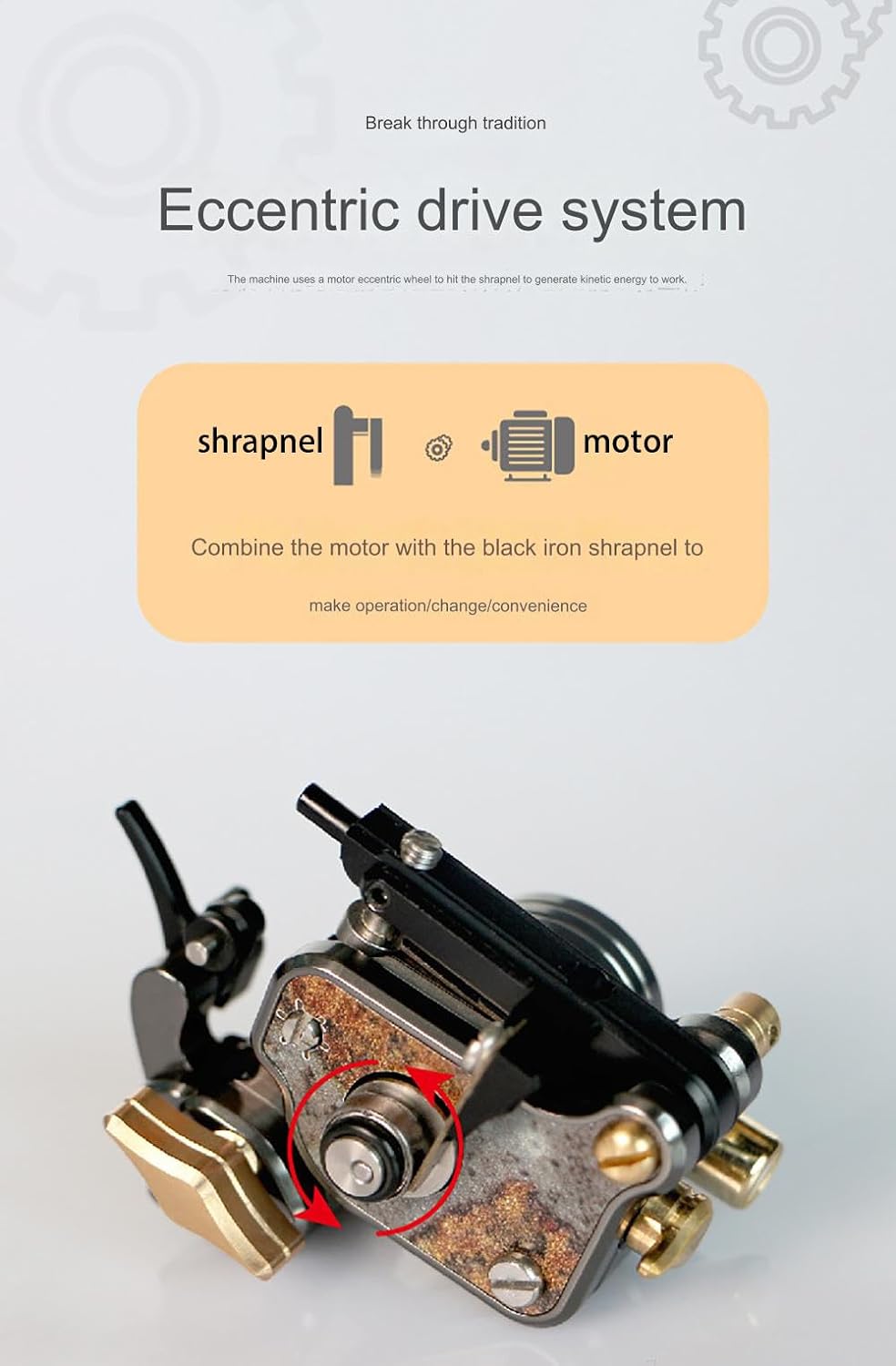 Top Quality V7R Bullet Motor Tattoo Machine - Swiss RCA-motor & Adjustable Needle Depth INKSOULSUPPLY.COM