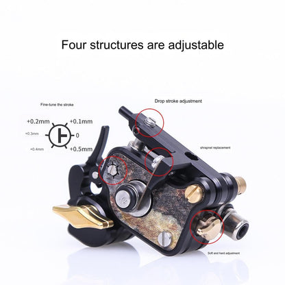 Top Quality V7R Bullet Motor Tattoo Machine - Swiss RCA-motor & Adjustable Needle Depth INKSOULSUPPLY.COM