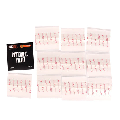 INKSOUL® Tattoo Aftercare Bandage Film 0.01mm ultrathin 3.1in X 3.1in 10sheets INKSOULSUPPLY.COM