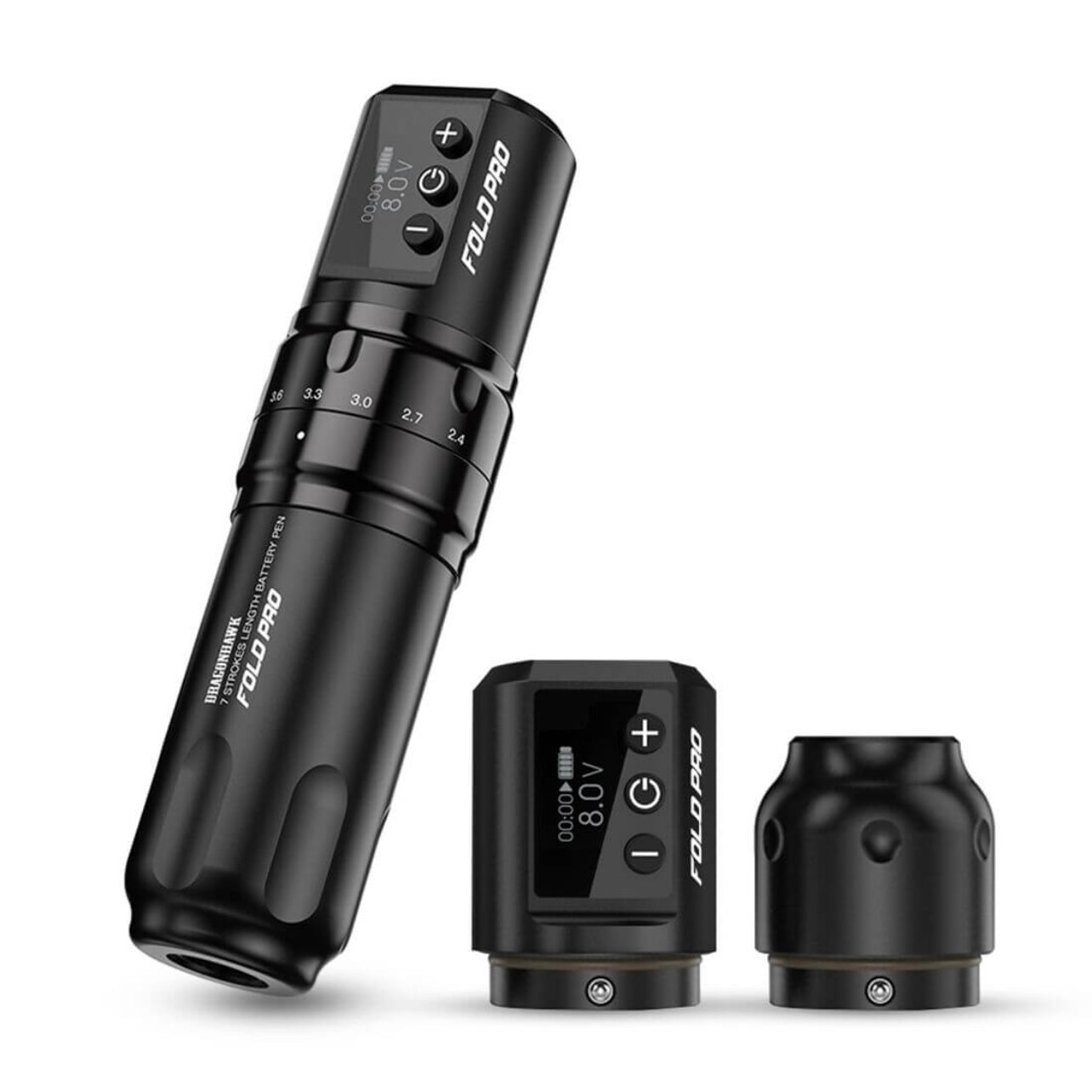 Dragonhawk Wireless Tattoo Pen Machine with 7 Stroke Length | Fold Pro INKSOULSUPPLY.COM