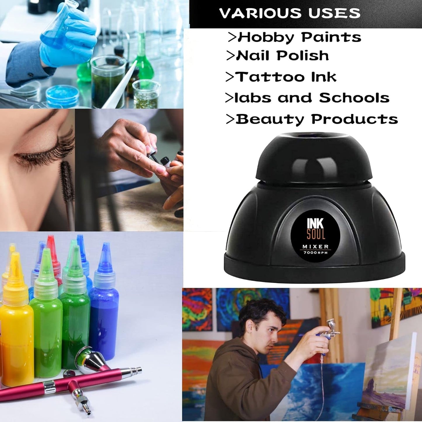 INKSOUL Vortex Mixer for Tattoo Ink-INKMIXER INKSOULSUPPLY.COM