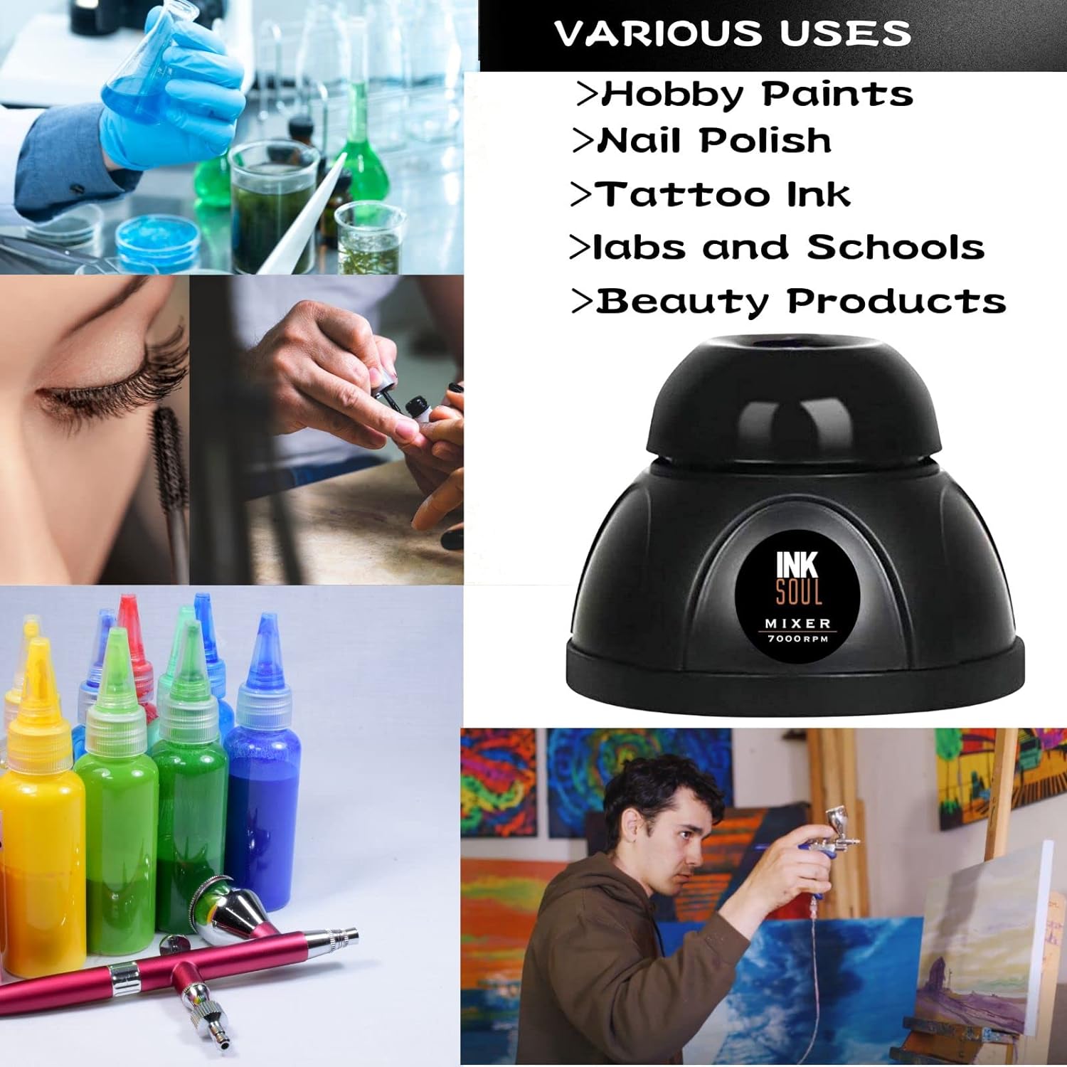 INKSOUL Vortex Mixer for Tattoo Ink-INKMIXER INKSOULSUPPLY.COM