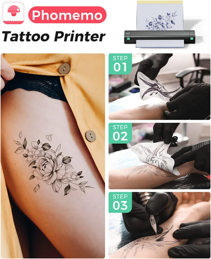 Phomemo M08F Wireless Tattoo Transfer Stencil Printer 216mm INKSOULSUPPLY.COM