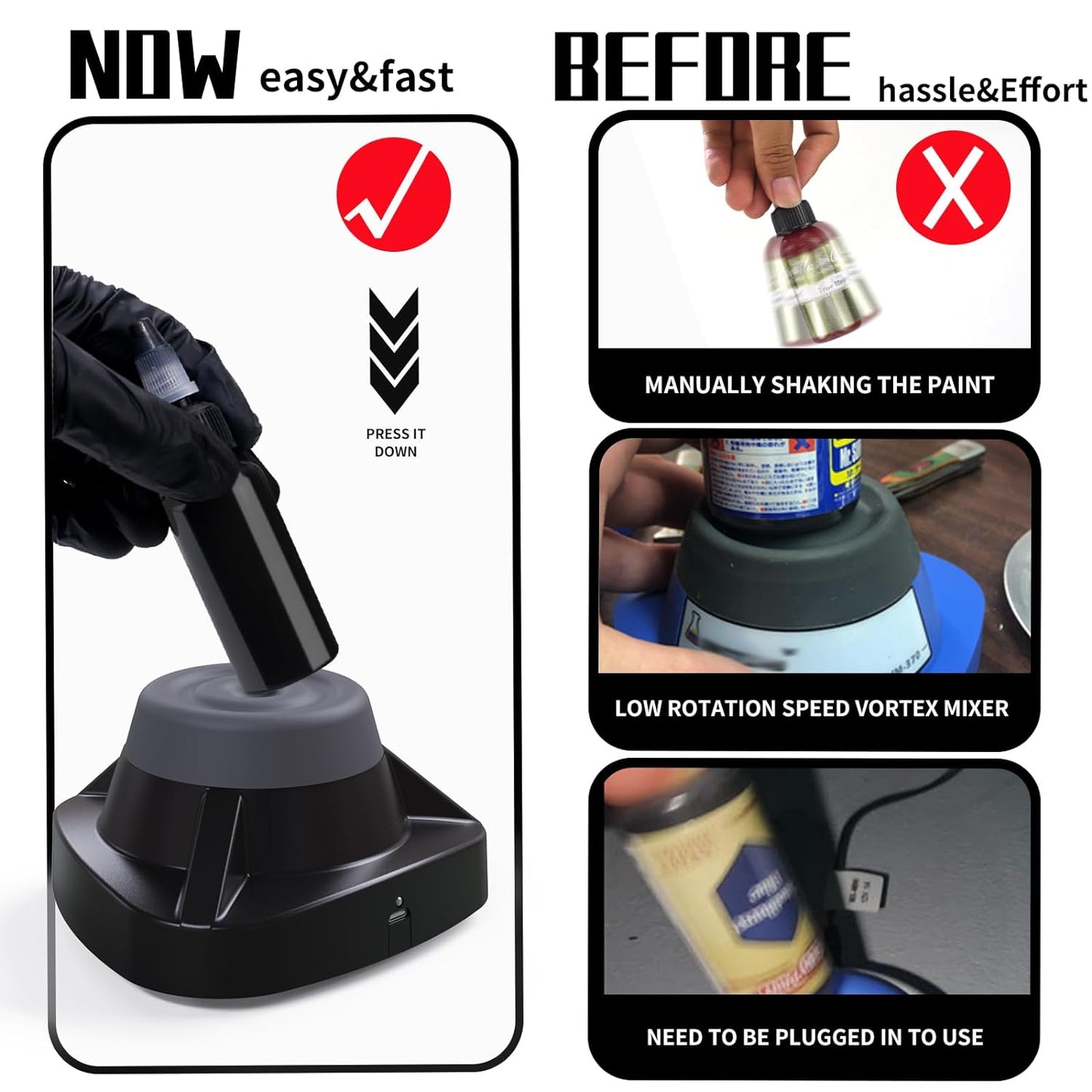 INKSOUL®️  VM-300 Mini Vortex Mixer 10000RPM Lab Mixer INKSOULSUPPLY.COM