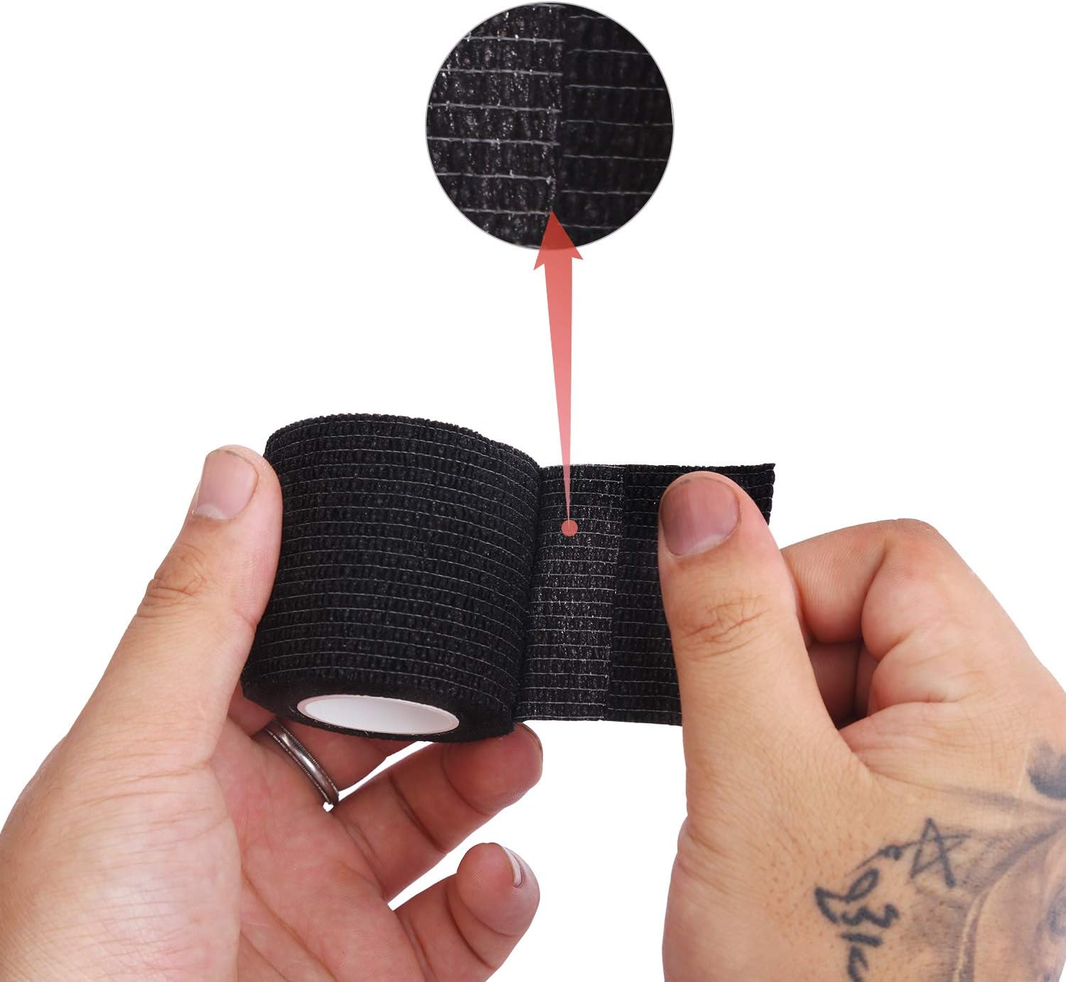 Self Adherent Cohesive Bandages Wrap 2" x 5 Yards, 12 Rolls INKSOULSUPPLY.COM