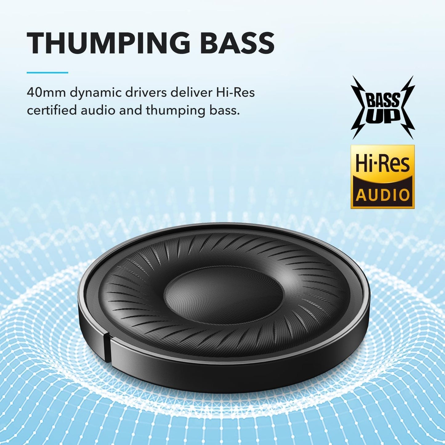 Soundcore by Anker Q20i Hybrid Active Noise Cancelling Headphones, Wireless Over-Ear Bluetooth, 40H Long ANC Playtime, Hi-Res Audio, Big Bass, Customize via an App, Transparency Mode Russell E-Commerce