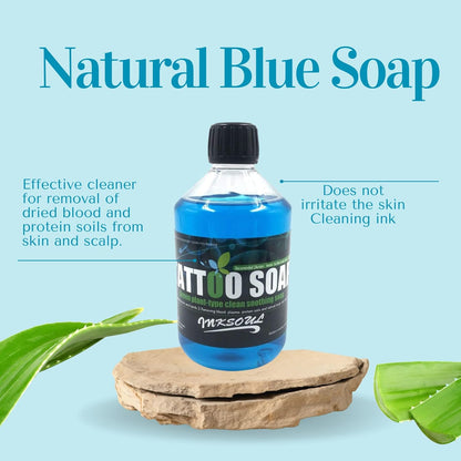 Premium 16.9oz Blue Soap for Tattoo Care INKSOULSUPPLY.COM