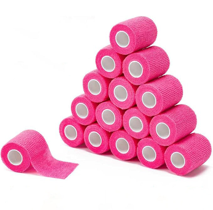 Self Adherent Cohesive Bandages Wrap 2" x 5 Yards, 12 Rolls INKSOULSUPPLY.COM
