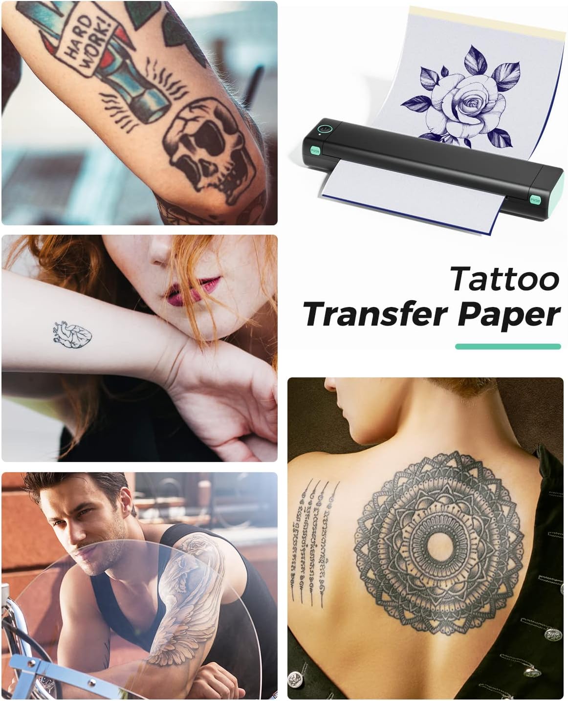 Phomemo M08F Wireless Tattoo Transfer Stencil Printer 216mm INKSOULSUPPLY.COM