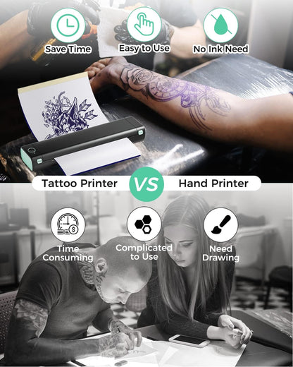 Phomemo M08F Wireless Tattoo Transfer Stencil Printer 216mm INKSOULSUPPLY.COM