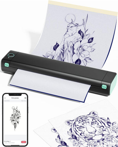 Phomemo M08F Wireless Tattoo Transfer Stencil Printer 216mm INKSOULSUPPLY.COM
