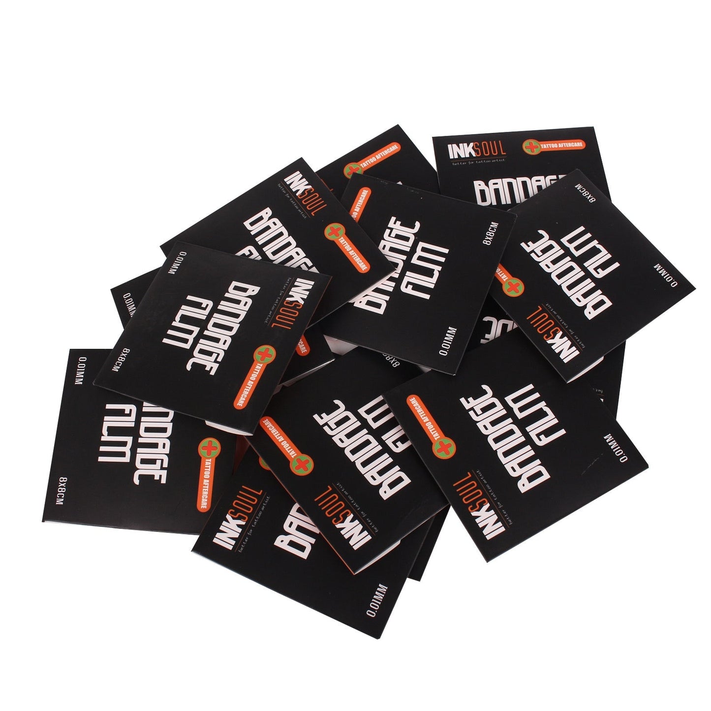 INKSOUL® Tattoo Aftercare Bandage Film 0.01mm ultrathin 3.1in X 3.1in 10sheets INKSOULSUPPLY.COM