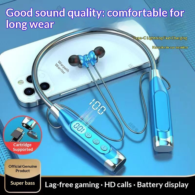 Wireless Bluetooth Neckband Earbuds With Ultra-long Battery Life FLIPSTYLEZLLC