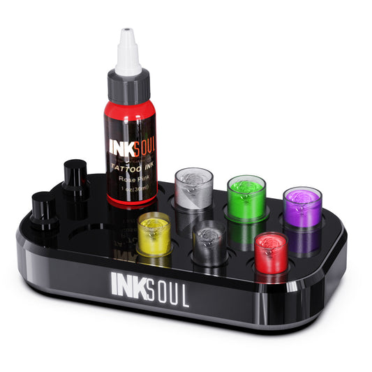 INKSOUL® TATTOO INK CUP MIXER 8 sites Aluminum alloy frame INKSOULSUPPLY.COM