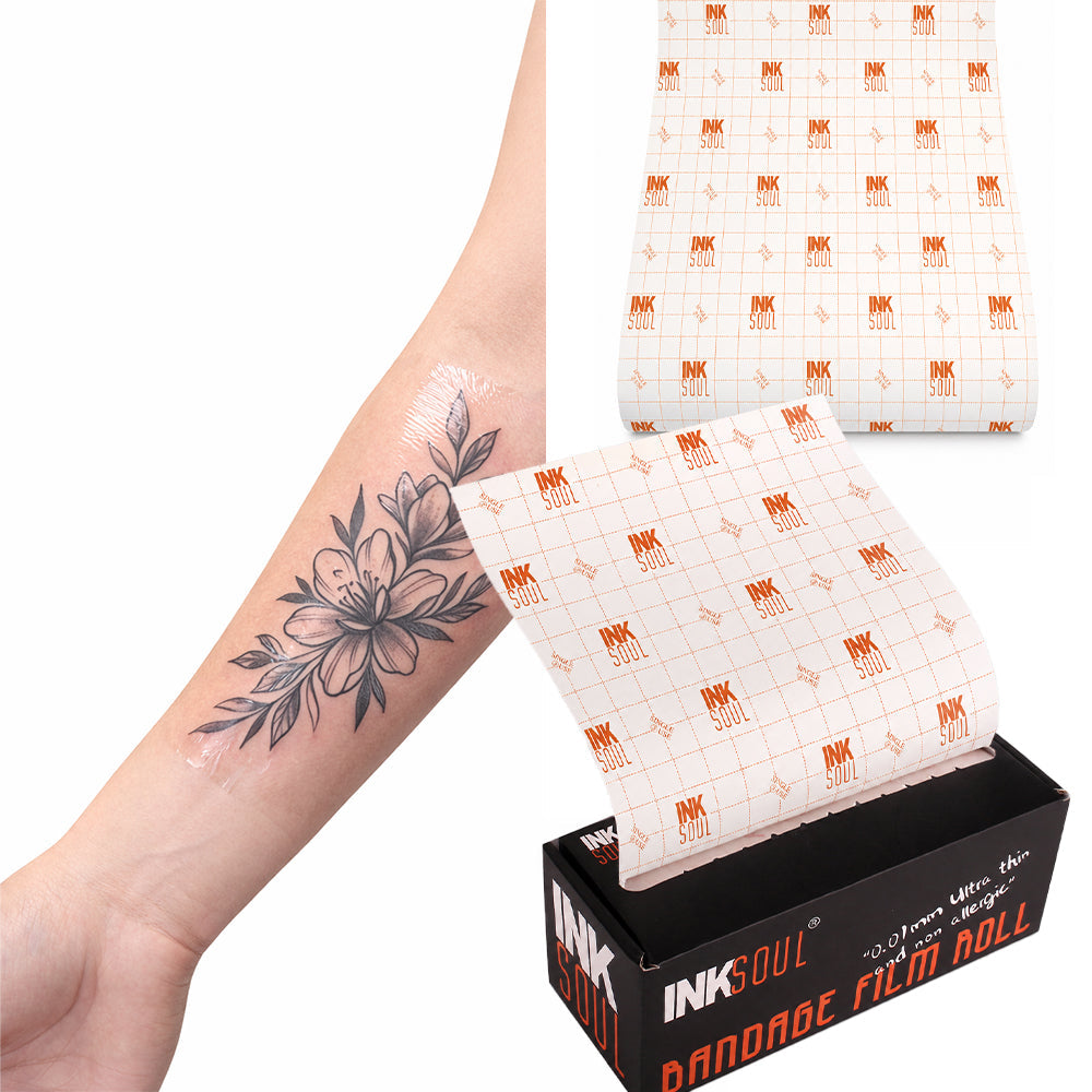 INKSOUL® Tattoo Aftercare Bandage Film 0.01mm ultrathin Roll 6in X 10yd INKSOULSUPPLY.COM
