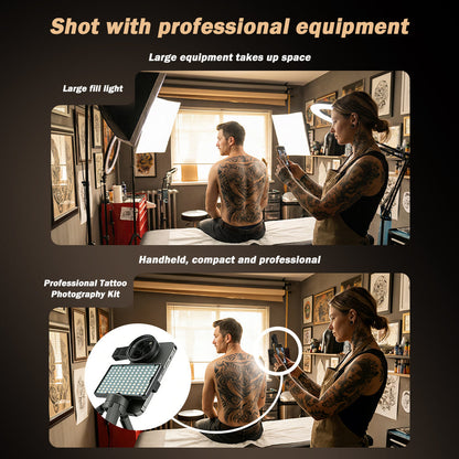 Professional Tattoo Photography Anti-3.0 Glare Kit 120 LED Beads（12W）Brighter and lighter INKSOULSUPPLY.COM