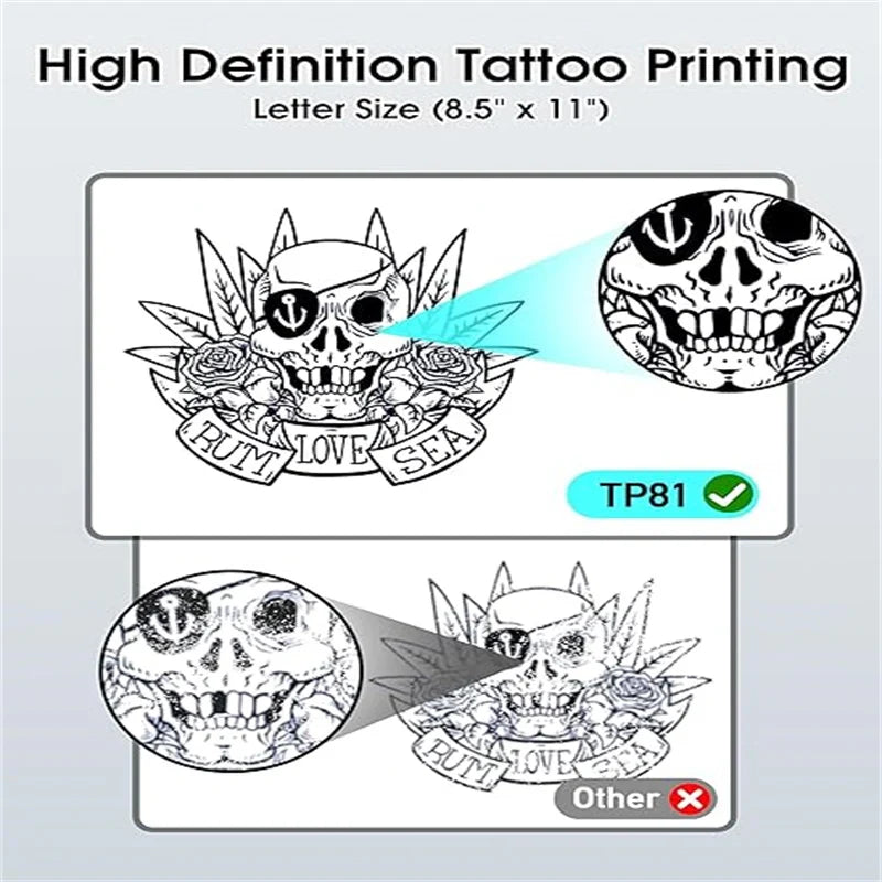 Phomemo TP81 Wireless Tattoo Template Printer (Upgrade) INKSOULSUPPLY.COM