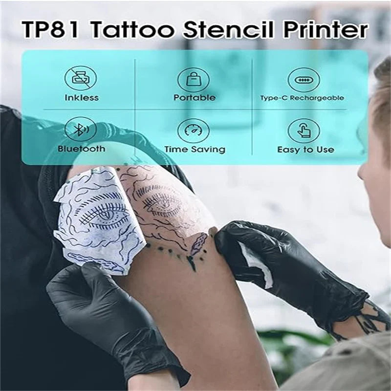 Phomemo TP81 Wireless Tattoo Template Printer (Upgrade) INKSOULSUPPLY.COM