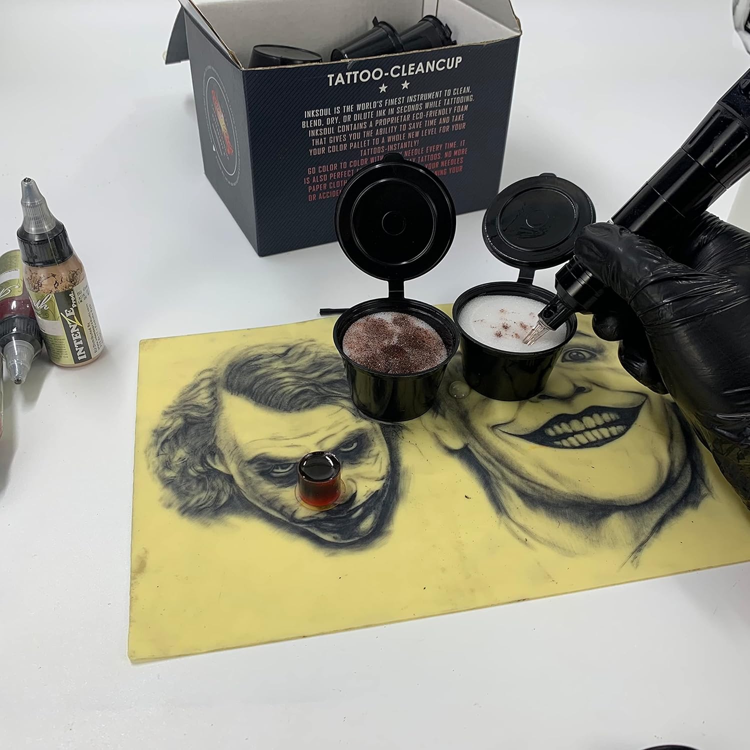 18pcs High-Quality Tattoo Dip Cup Caps INKSOULSUPPLY.COM