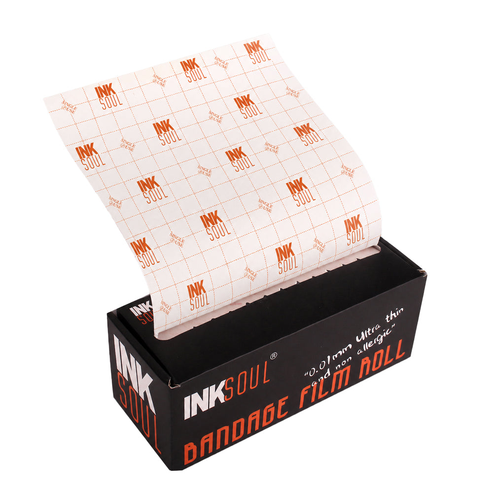 INKSOUL® Tattoo Aftercare Bandage Film 0.01mm ultrathin Roll 6in X 10yd INKSOULSUPPLY.COM