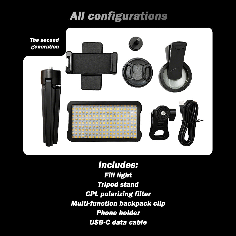 Professional Tattoo Photography Anti-2.0 Glare Kit 180 LED Beads（10W） INKSOULSUPPLY.COM