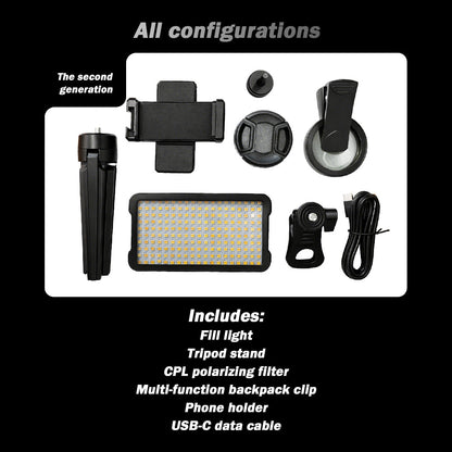 Professional Tattoo Photography Anti-2.0 Glare Kit 180 LED Beads（10W） INKSOULSUPPLY.COM