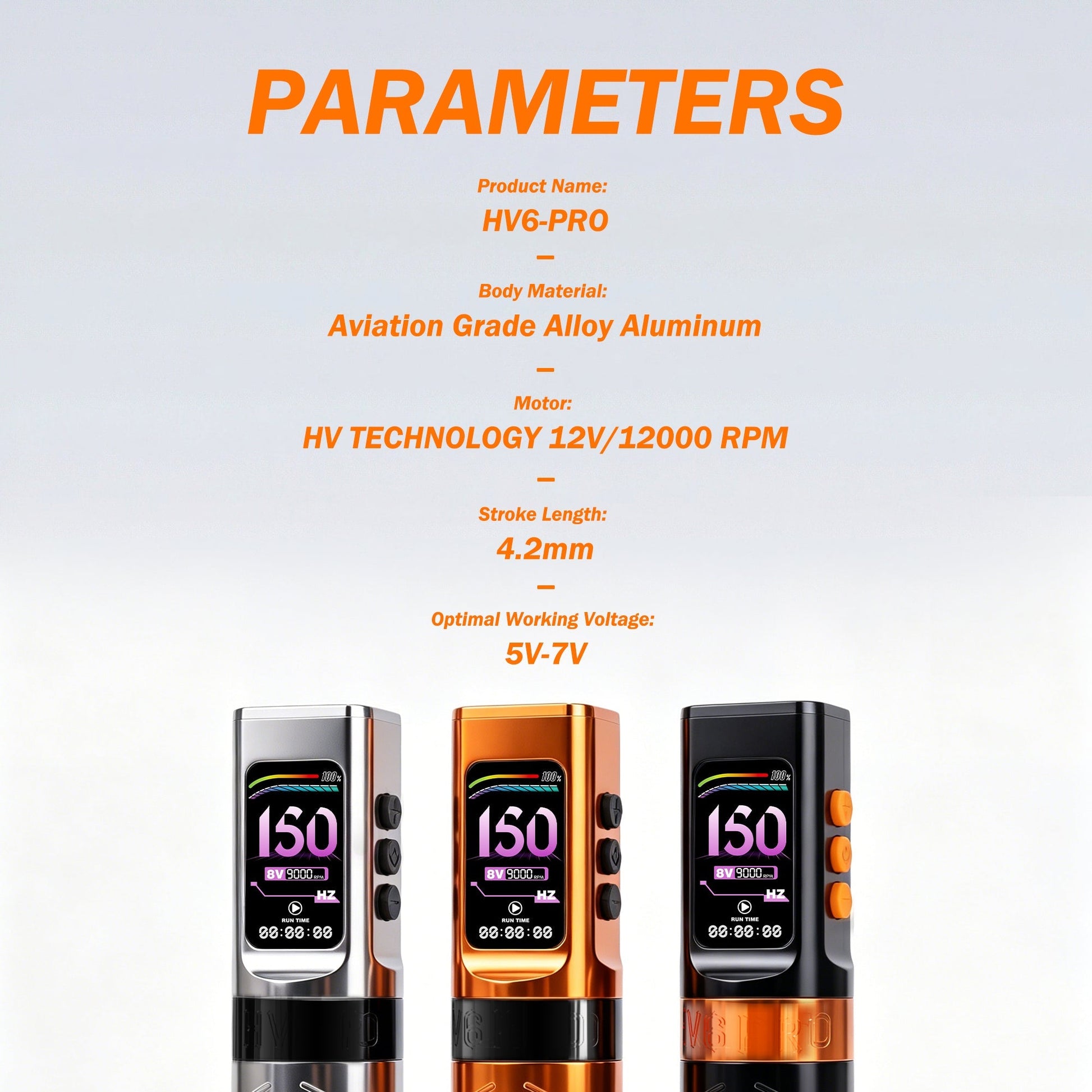 INKSOUL® Tattoo Machine Wiresles Pen 4.2MM Strokes Two Grips Two Batteries Two Modes 2 in 1 | HV6 PRO INKSOULSUPPLY.COM