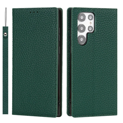 Galaxy S24 Ultra Case Litchi Leather Phone Case FLIPSTYLEZLLC