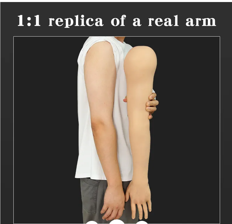Tattoo imitation silicone movable joint arm INKSOULSUPPLY.COM
