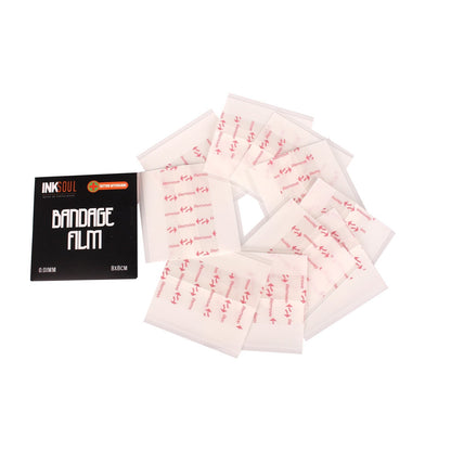 INKSOUL® Tattoo Aftercare Bandage Film 0.01mm ultrathin 3.1in X 3.1in 10sheets INKSOULSUPPLY.COM