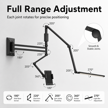Multifunctional and convenient work lamp---Wall mounted light INKSOULSUPPLY.COM