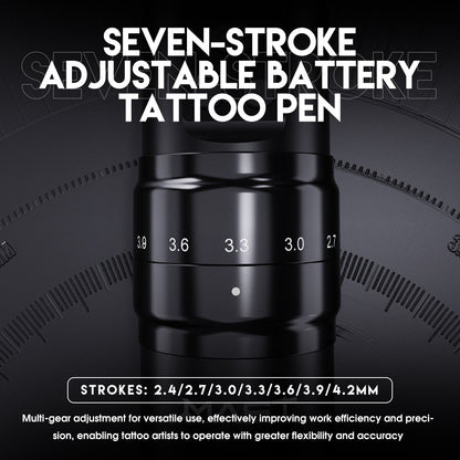 Dragonhawk Wireless Tattoo Pen Machine 2.4-4.2MM Strokes Length | Mast Fold 2 Pro INKSOULSUPPLY.COM