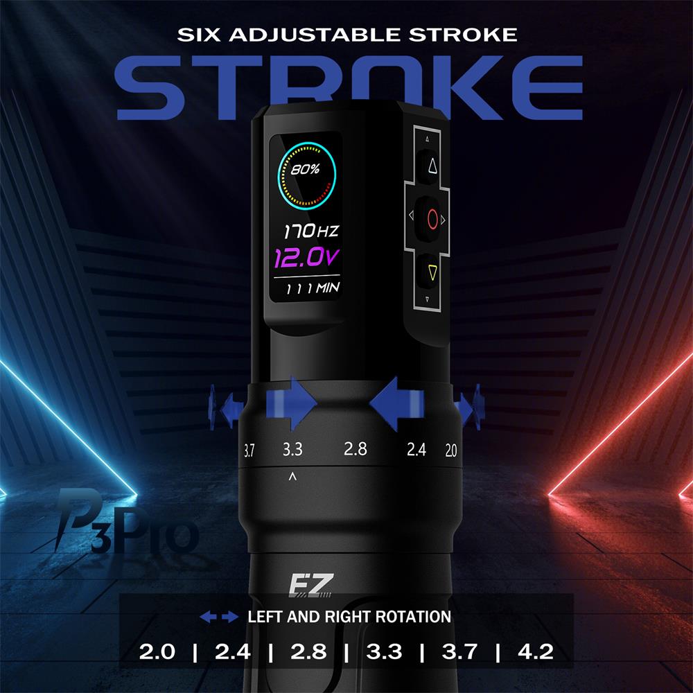 EZ P3 Pro Wireless Battery Tattoo Pen Machine INKSOULSUPPLY.COM