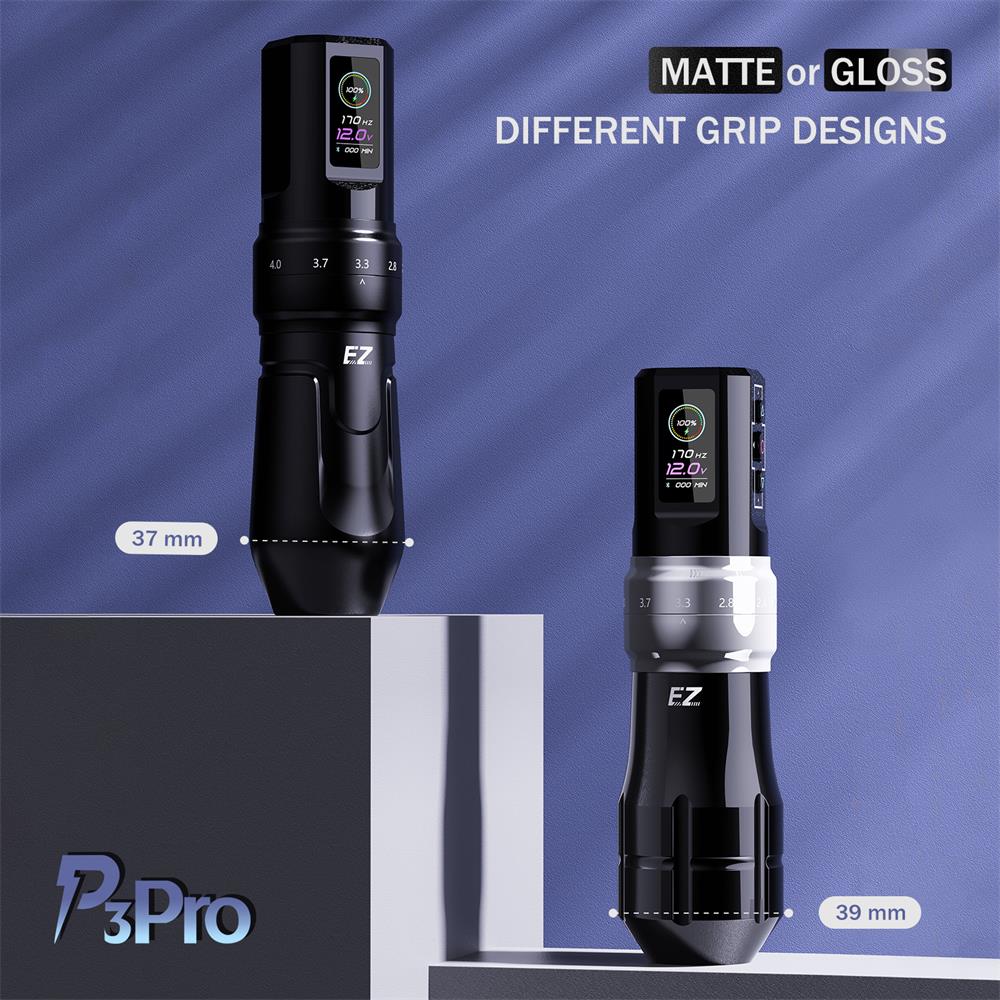 EZ P3 Pro Wireless Battery Tattoo Pen Machine INKSOULSUPPLY.COM