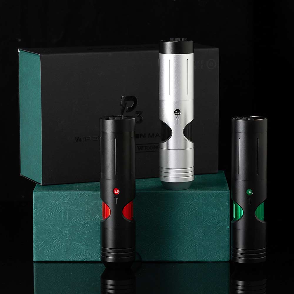 EZ P3 Wireless Battery Six Options Adjustable Stroke Tattoo Pen Machine INKSOULSUPPLY.COM