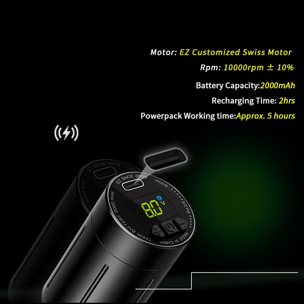 EZ P3 Wireless Battery Six Options Adjustable Stroke Tattoo Pen Machine INKSOULSUPPLY.COM