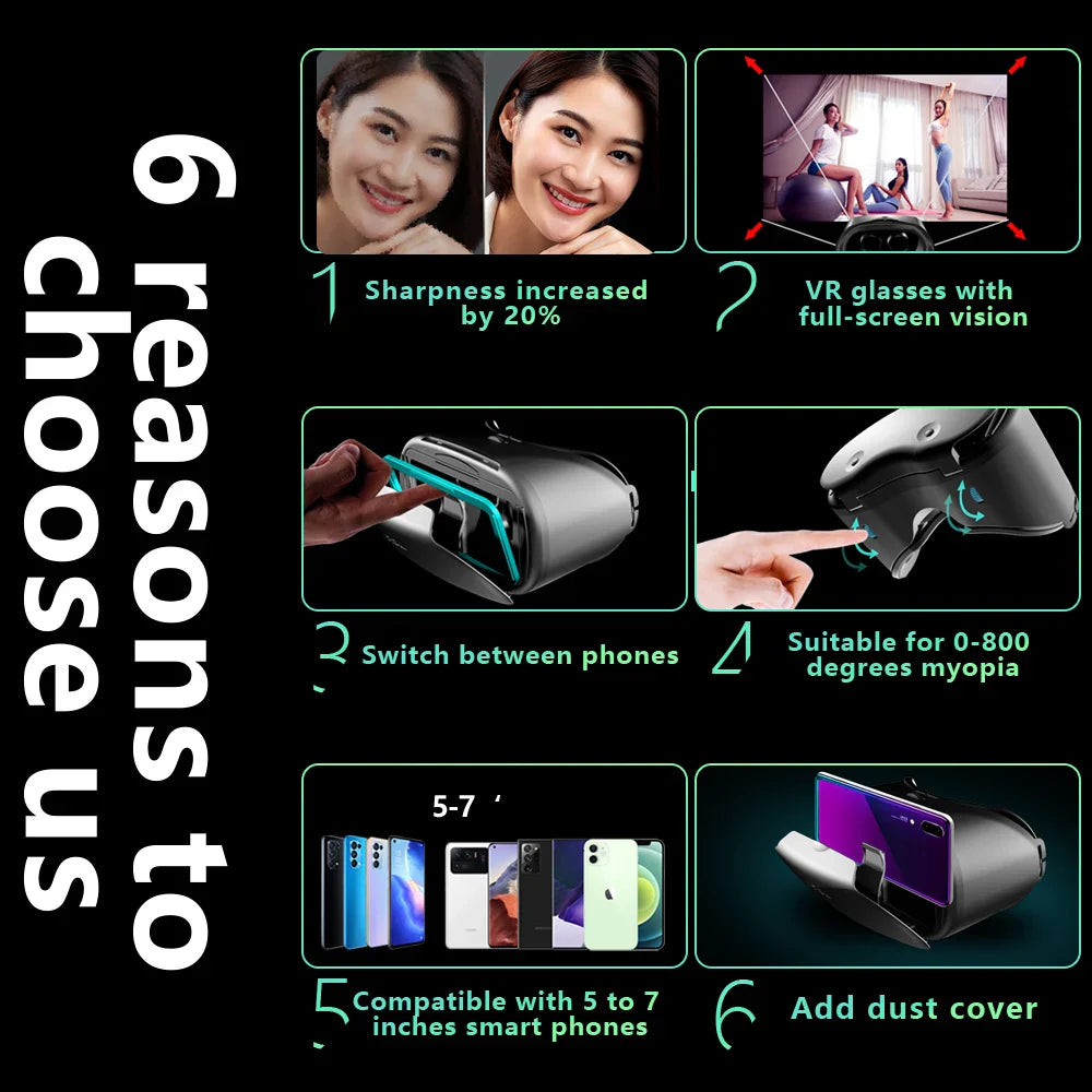 3D Virtual Reality VR Glasses Electronics Den
