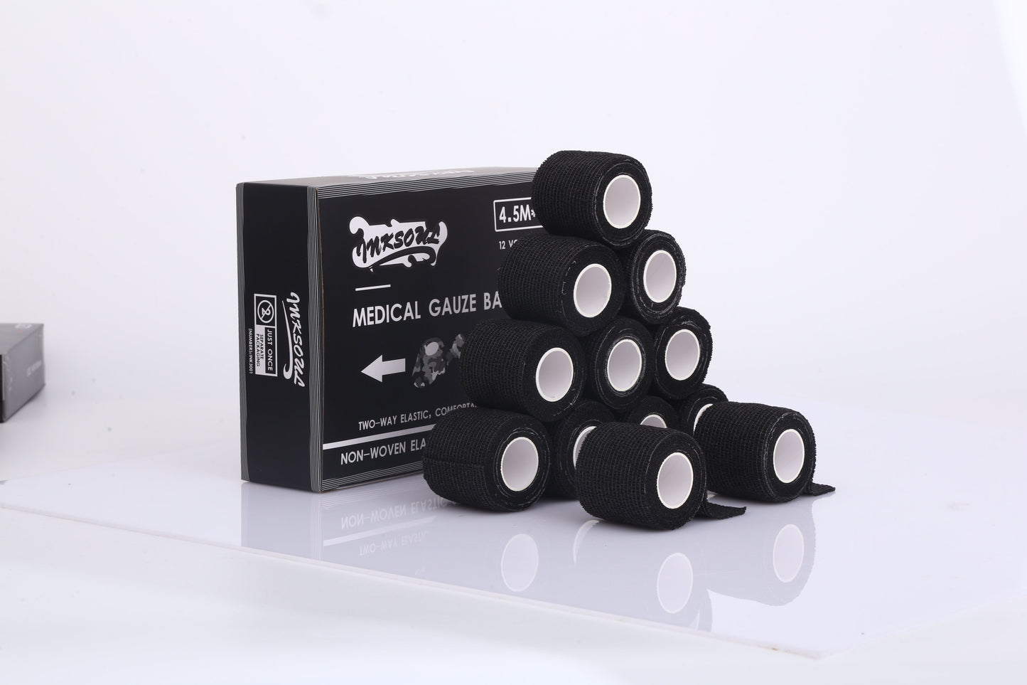 Self Adherent Cohesive Bandages Wrap 2" x 5 Yards, 12 Rolls INKSOULSUPPLY.COM