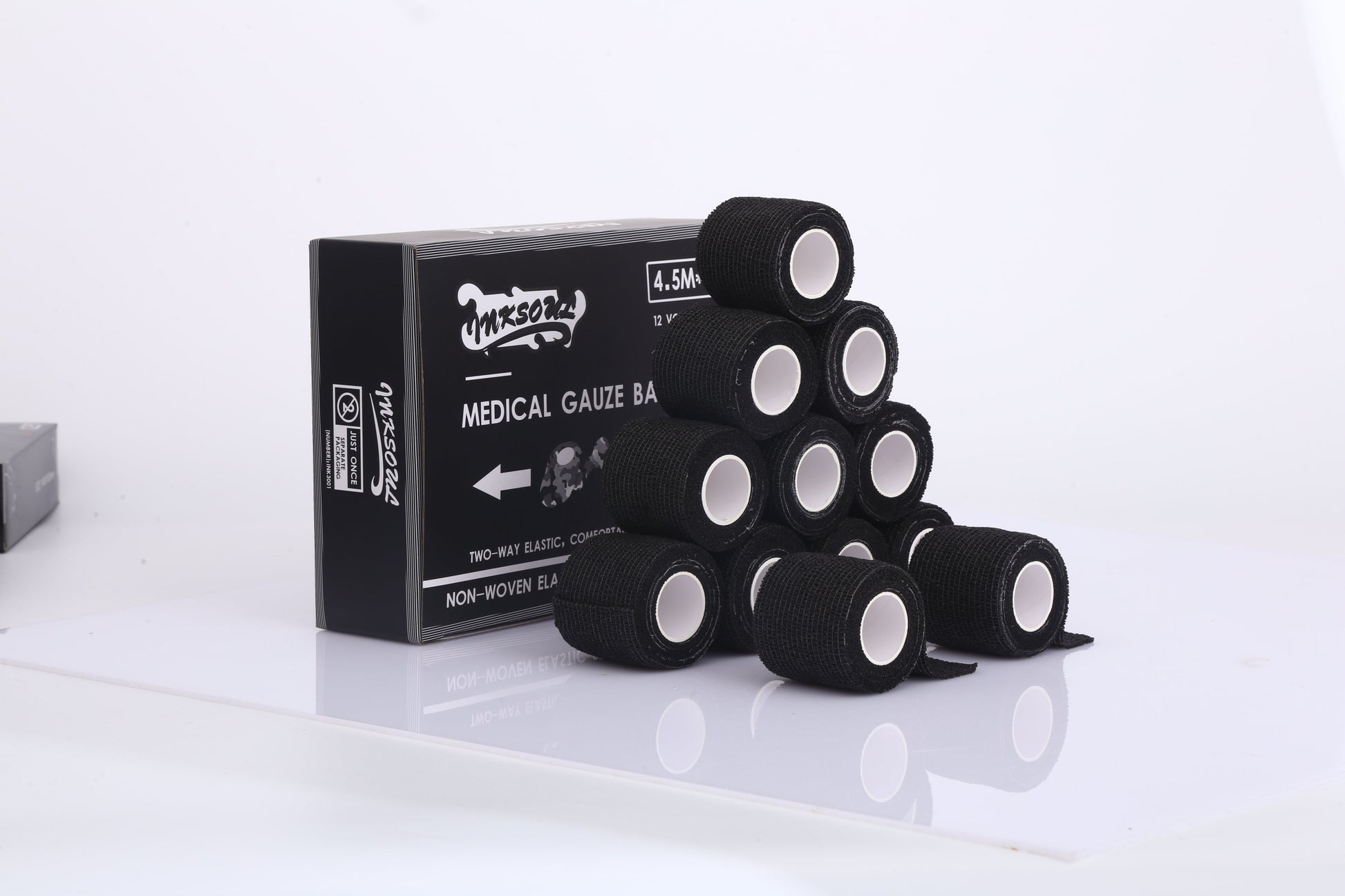 Self Adherent Cohesive Bandages Wrap 2" x 5 Yards, 12 Rolls INKSOULSUPPLY.COM