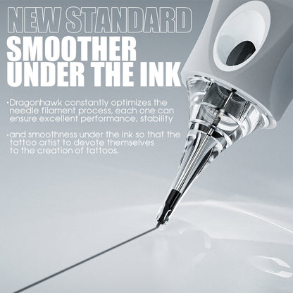 Box of 50-Dragonhawk Glide Extra Smooth Tattoo Cartridges Needles INKSOULSUPPLY.COM