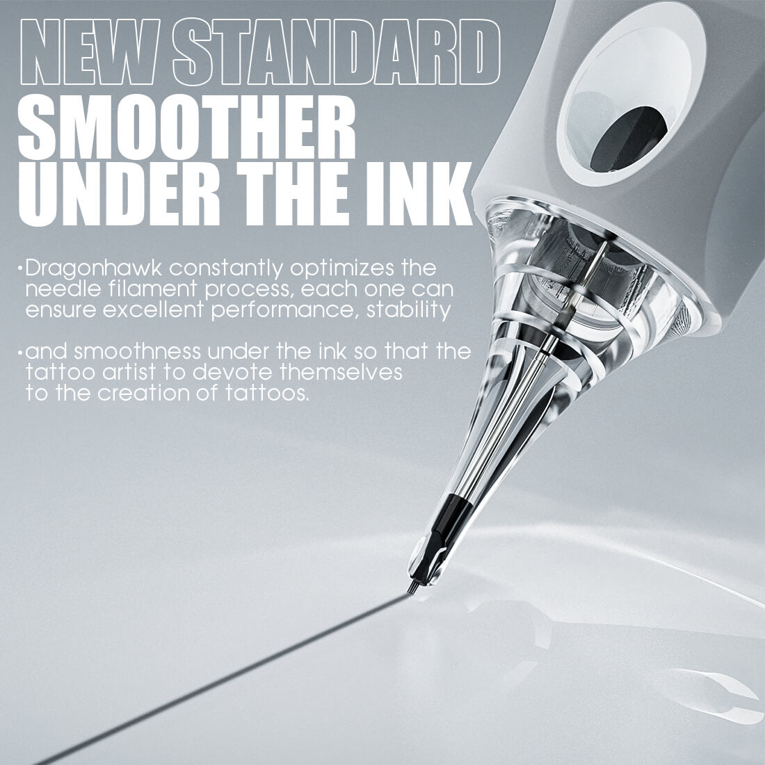 Box of 20-Dragonhawk Glide Extra Smooth Tattoo Cartridges Needles 0.25MM/0.3MM/0.35MM INKSOULSUPPLY.COM