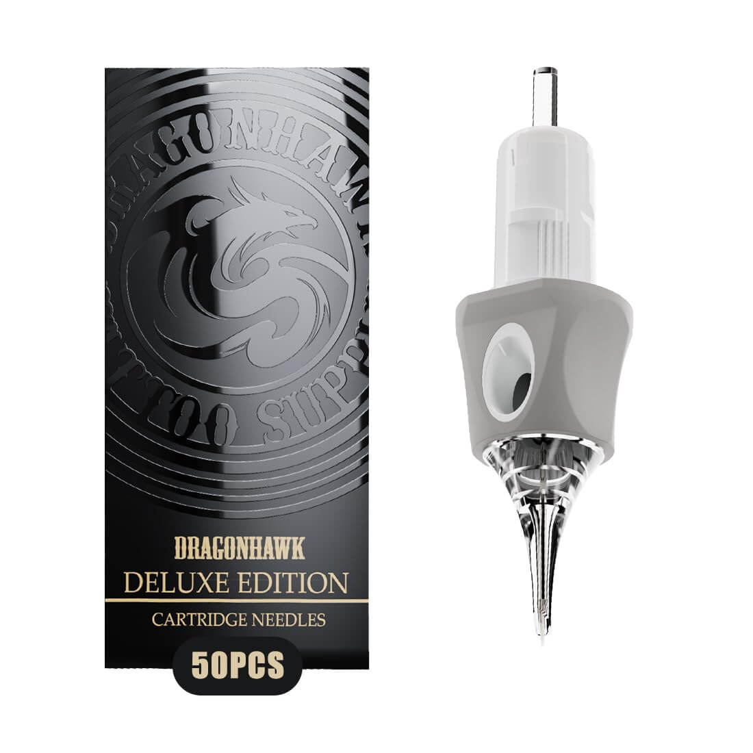 Box of 50-Dragonhawk Glide Extra Smooth Tattoo Cartridges Needles INKSOULSUPPLY.COM