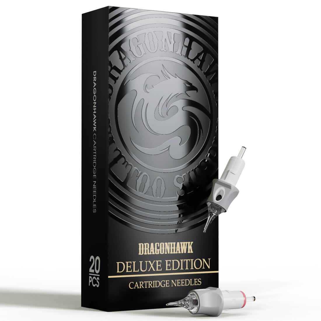 Box of 20-Dragonhawk Glide Extra Smooth Tattoo Cartridges Needles 0.25MM/0.3MM/0.35MM INKSOULSUPPLY.COM