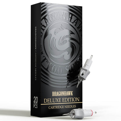 Box of 20-Dragonhawk Glide Extra Smooth Tattoo Cartridges Needles 0.25MM/0.3MM/0.35MM INKSOULSUPPLY.COM