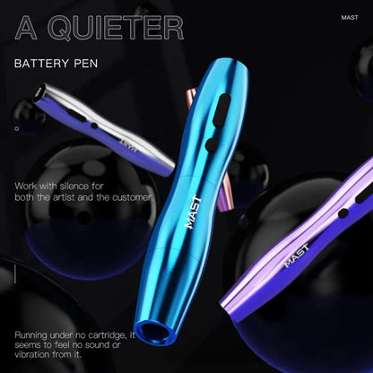 Wireless Tattoo Pen Machine With 2.5MM Stroke Permanent Makeup| Mast P20 (2 Batteries ver.) INKSOULSUPPLY.COM