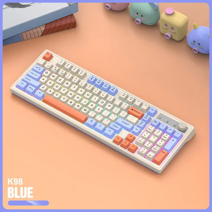 98-key Wireless Keyboard Rainbow Light Electronics Den